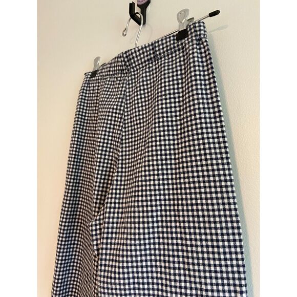 Brandy Melville x John Galt Gingham Tilden Pants Ankle Crop Blue White - Picture 8 of 11